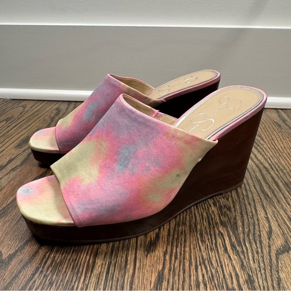 Jessica Simpson Sheyna Tie Dye Wedge Sandals size 8 - Picture 4 of 8